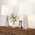 Hastings Home Hastings Home Hammered Metal LED Table Lamp Set 765835DFI